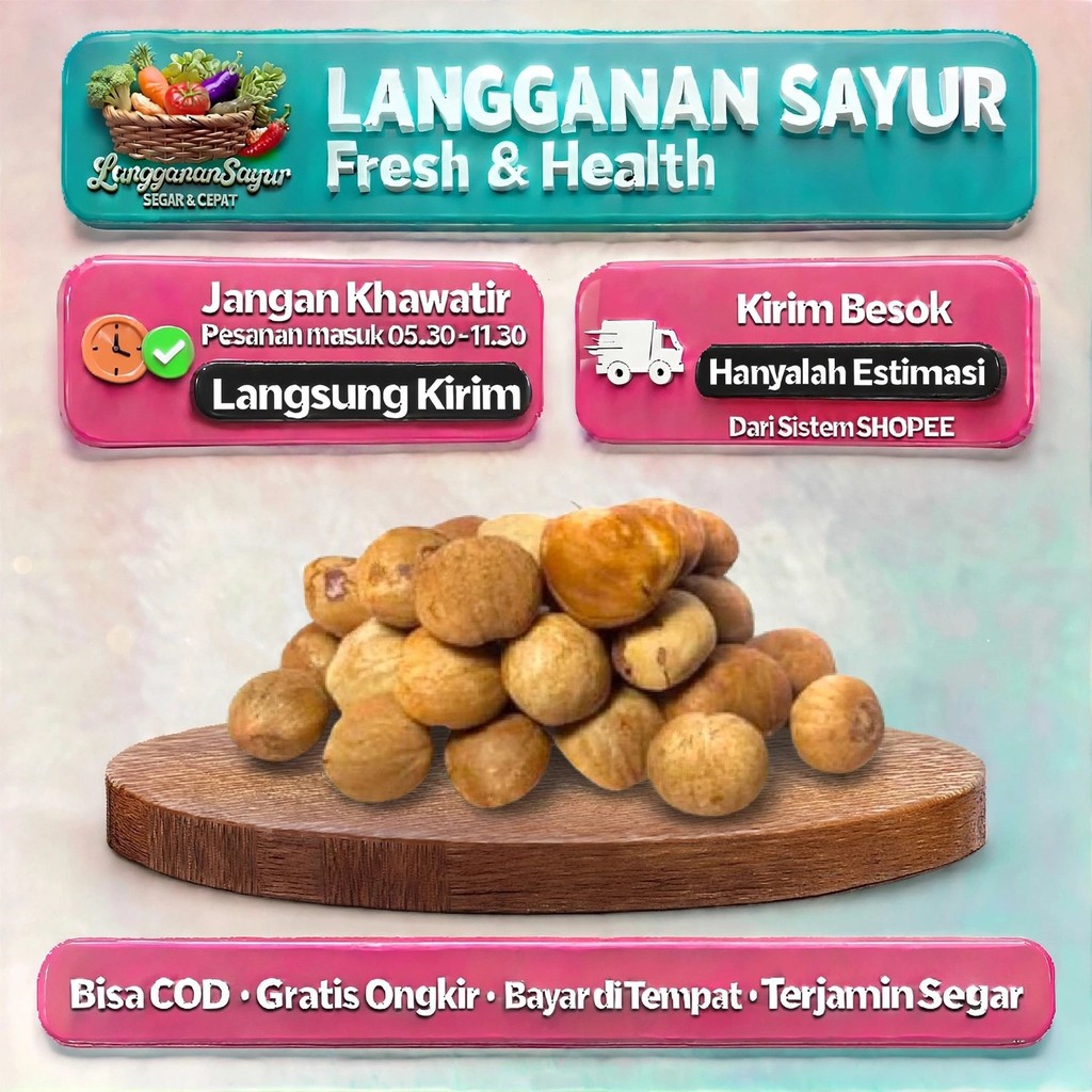 Jengkol Rebus - Sayur Segar Palembang - Langganan Sayur Palembang