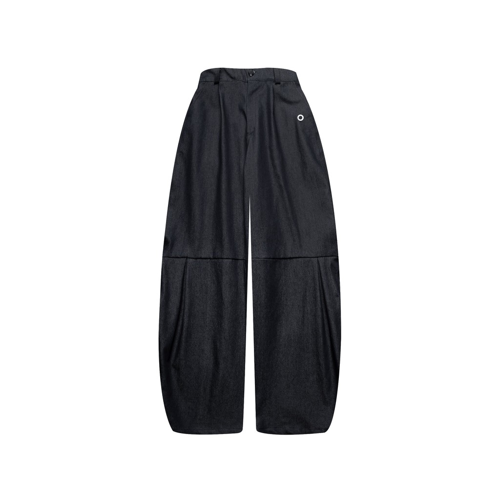 Othman - Noir Fougère Barrel Pants