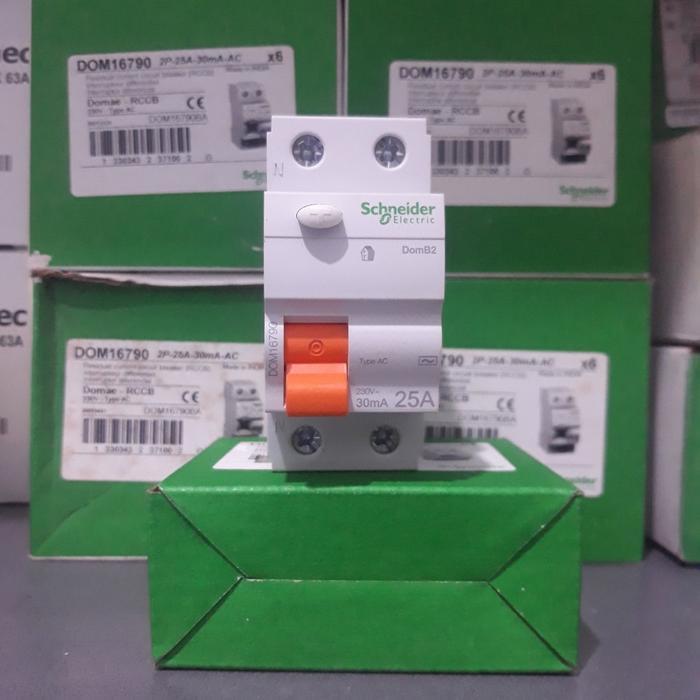 ELCB RCCB DOMAE SCHNEIDER 2P 25A 30MA 300MA - 30MA