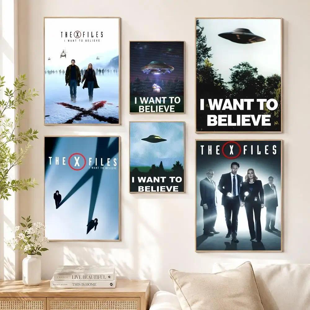 Movie The X-Files I Want To Believe Poster Poster Wall Art Print Poster Decorative Mural Home Decor 