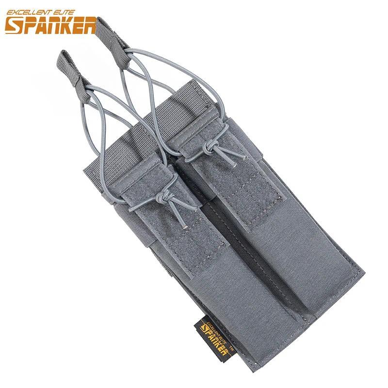 MP5 MP7 KRISS Double Magazine Pou MOLLE Open Top Mag Pou Carrier Hunting Airsoft Magazine Pou
