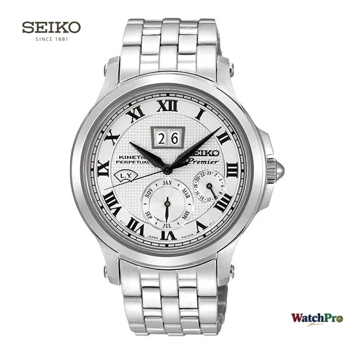 Seiko Premier SNP039 SNP039P1 Kinetic Perpetual Calendar