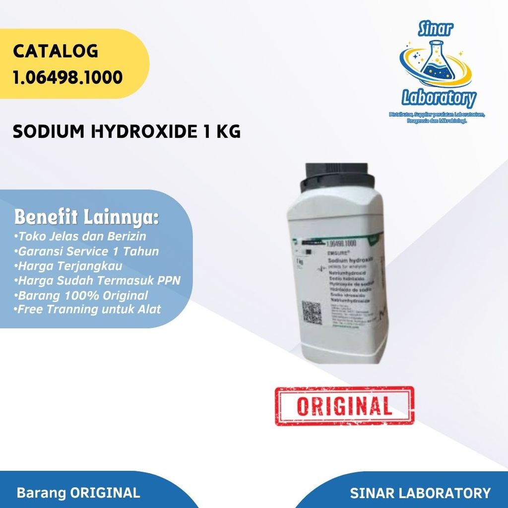 Sodium Hydroxide Merck. 106498. 1 KG. NaOH Merck