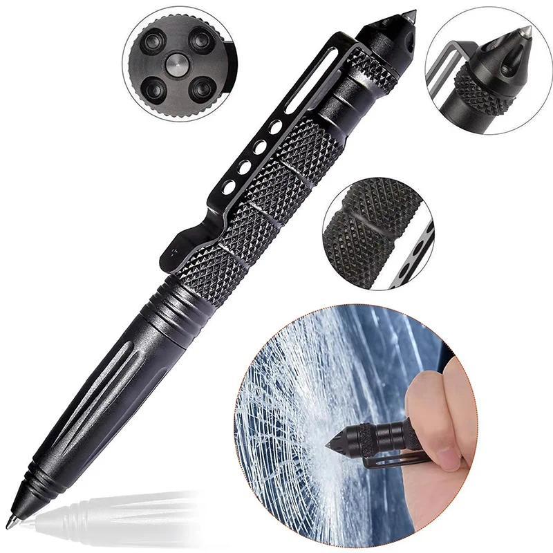 Military Tactical Pen Multifunction Aluminum Alloy Outdoor Camping Security Survival Tactical Tools 