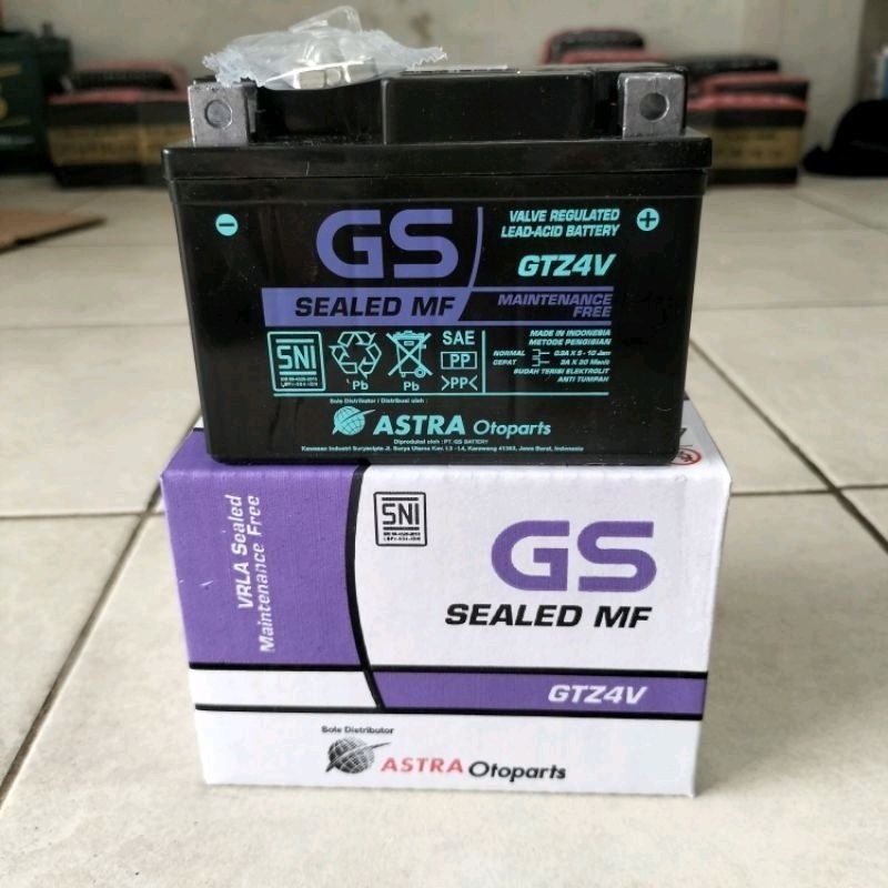 AKI GS MAINTEENANCE FREE GTZ 4V (BEAT, BEAT FI, KHARISMA, VIXION, MIO J)