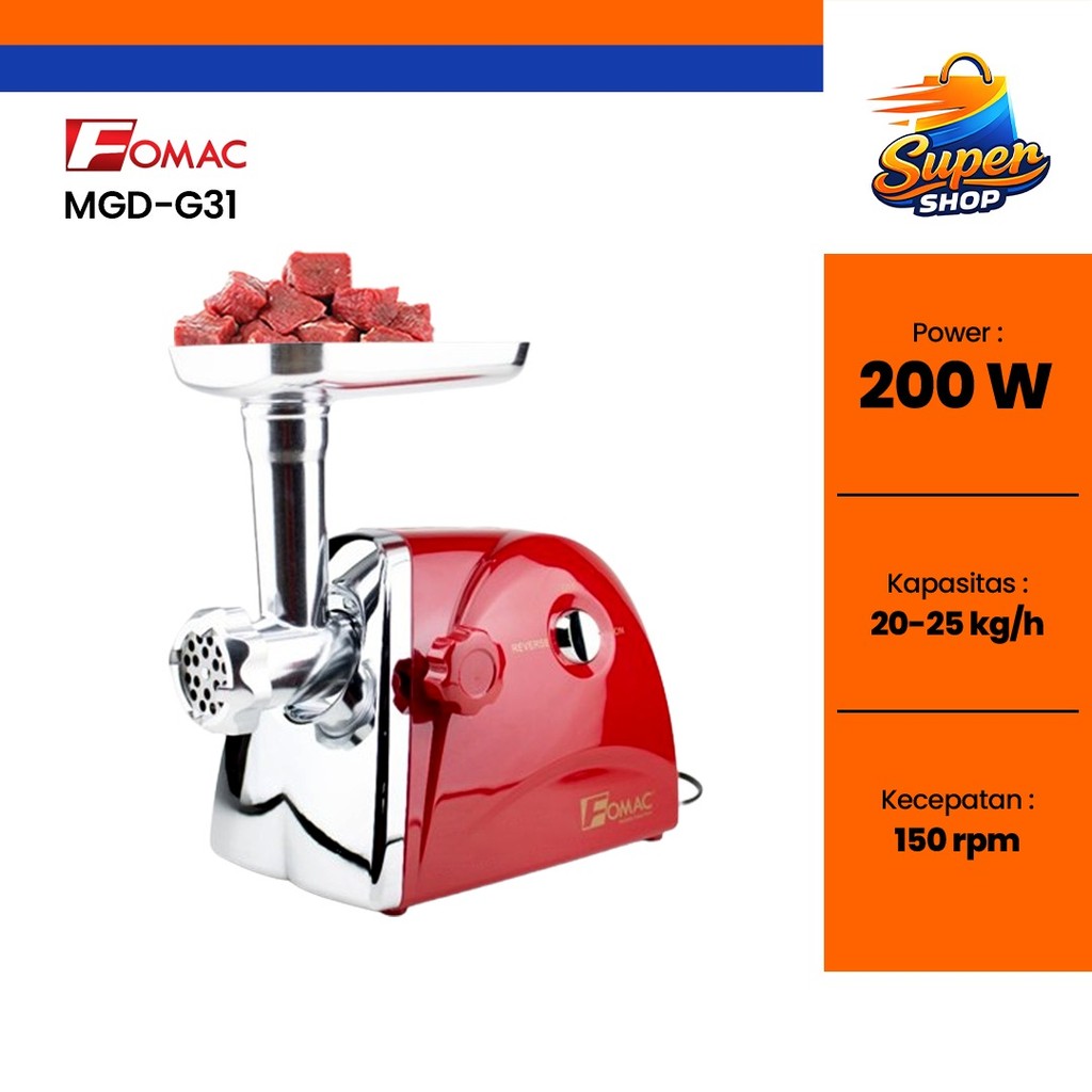 FOMAC Giling Daging Listrik Electric Meat Grinder MGD-G31 FOMAC