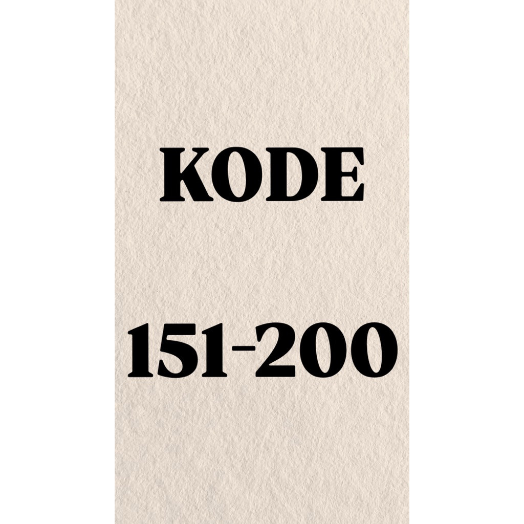 KH56TOKODE 151 - 200