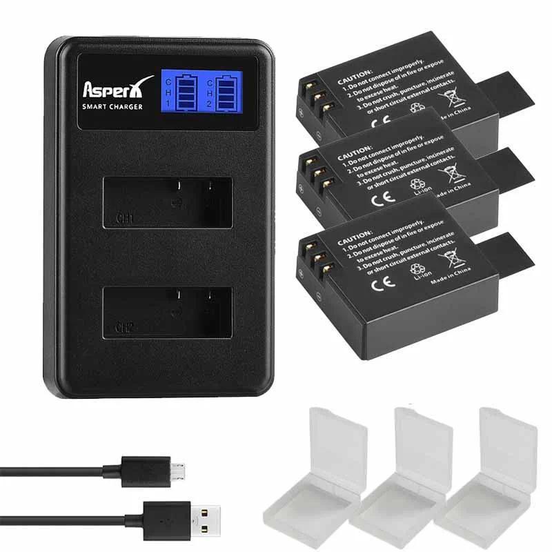 1350mAh SJ4000 Battery Bateria + Charger For EKEN H8 H8R SJCAM SJ4000WIFI SJ5000 SJ6000 Sj5000 WIFI 