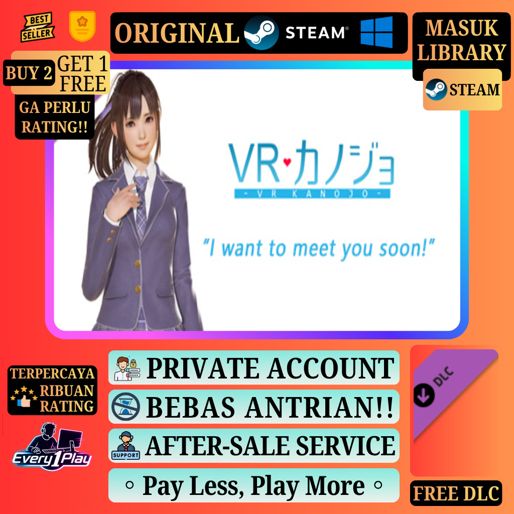 VR Kanojo VR Game Steam - Games PC Laptop Windows