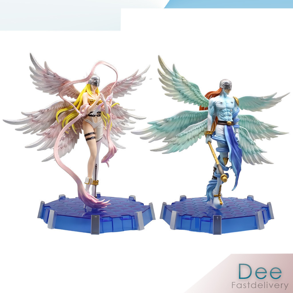 Angemon Angewomon Digimon Moon Temple Light 28cm Action Figure PVC