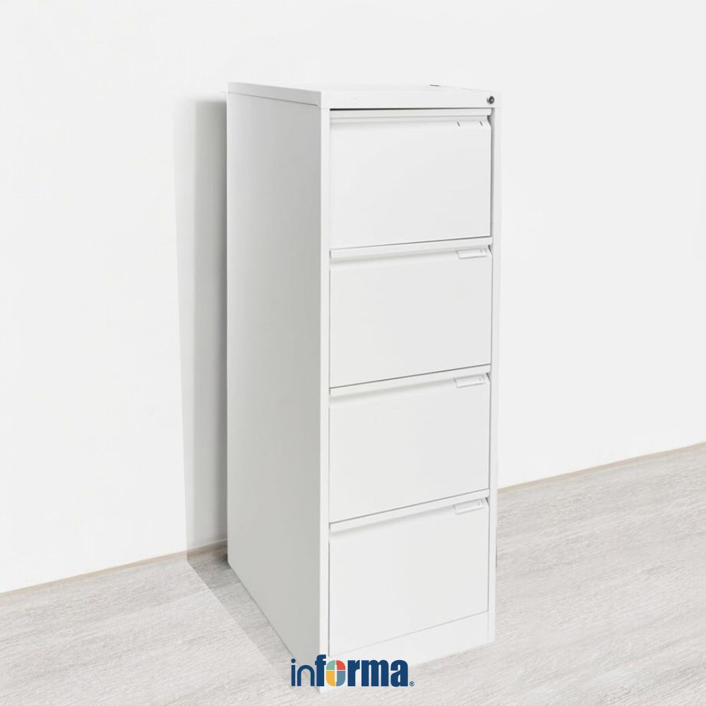 Informa Filing Cabinet Metal Tingkat - Putih Filing Cabinet File Cabinet Lemari File Storage Arsip