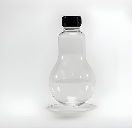 ASS BOTOL BOHLAM 320ml BOTOL PLASTIK BOHLAM botoL bentuk bola lampu BOTOL KEMASAN LUCU BOTOL KEKINIA