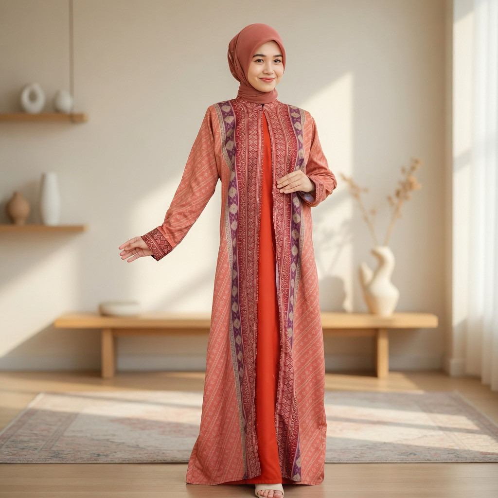 [GN] GAMIS SONGKET PULIR JUMPUTAN DRESS BATIK ETNIK PALEMBANG