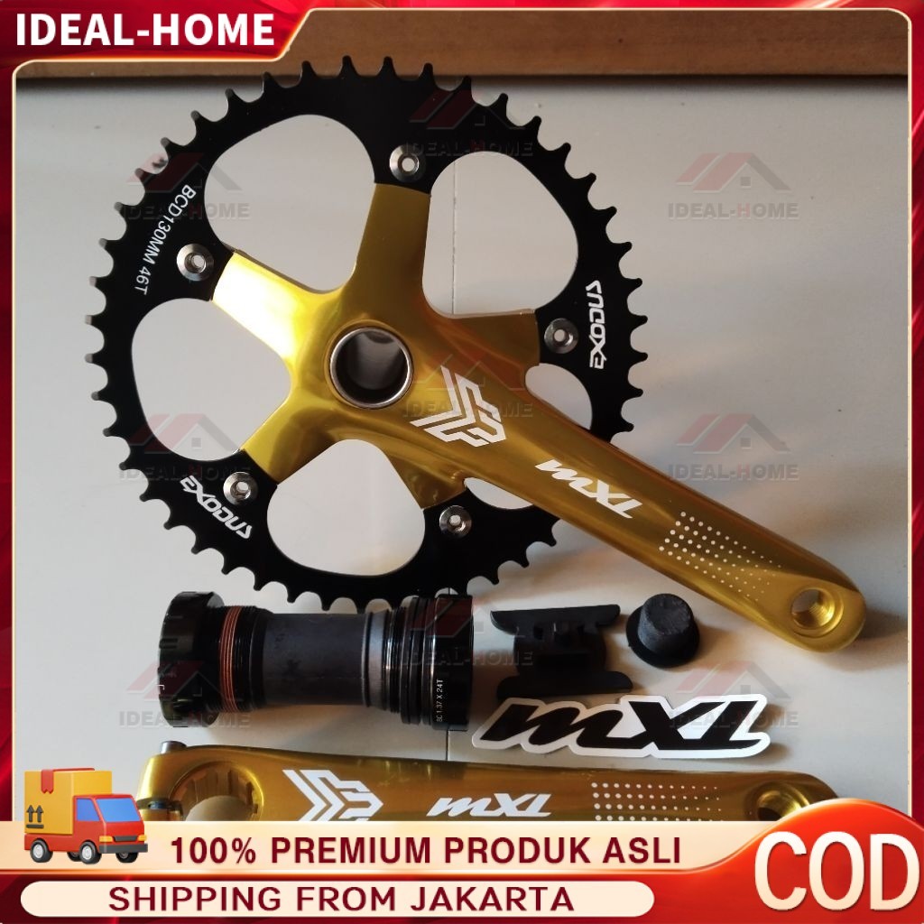 crankset syte/MXL/Prime/slk crank BMX 48T dan 48T  HT 2 bcd 130 Idealhome