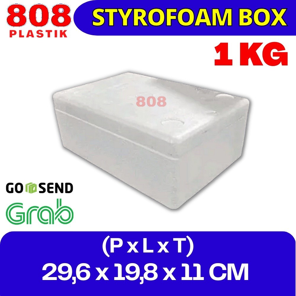 Styrofoam Box 1 Kg / Kotak Sterofoam Box Ikan 1 L (30 X 20 X 10 CM) - 1 Liter