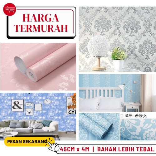 Wallpaper Kamar Wallpaper Stiker Dinding Kamar Tidur Wallpaper Dinding Pink Stiker Dinding Wallpaper