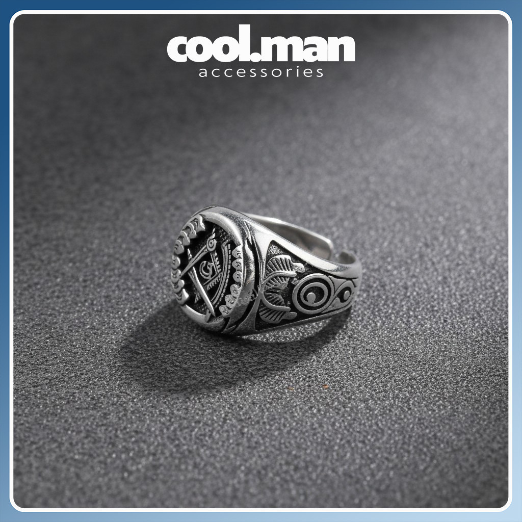 Cincin Masonic aksesoris yang dapat disesuaikan [Adjustable]

