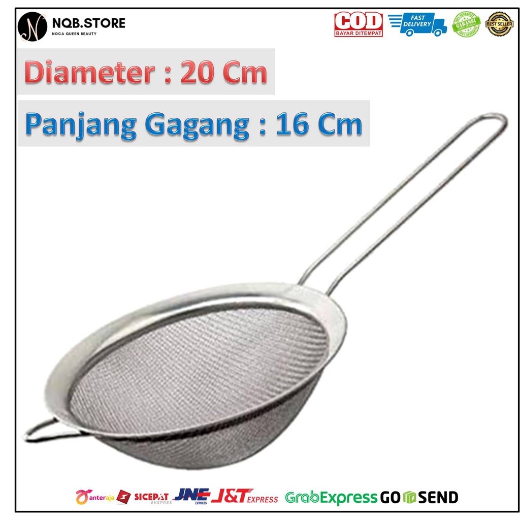 Saringan Minyak BESAR Serbaguna Stainless Steel Teh Kopi Buah Jeruk Tepung Jaring Mangkok Parabola 2