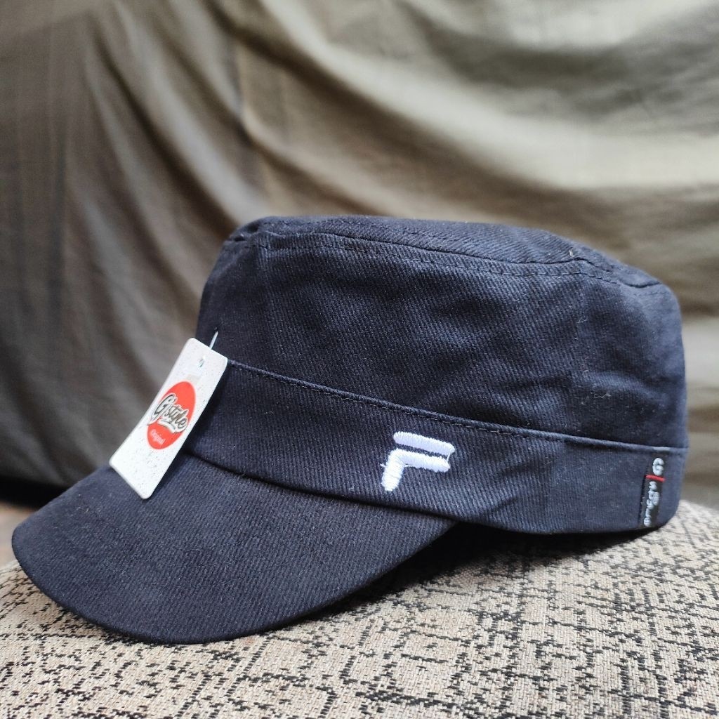 Topi Komando Hitam Bordir Topi Pria Topi Wanita