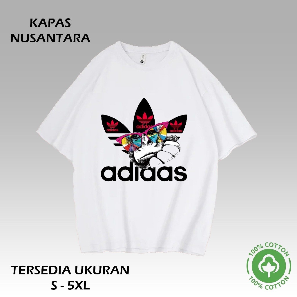 【Kaos Distro Pria】 Kaos Pria Distro ADID4S Kaos Graphic kaos hitam kaos putih kaos Distro Cotton Com