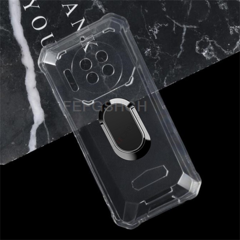 For Oukitel WP19 WP 19 6.78" 2022 Oukitel WP19 Pro  Back Ring Holder Bracket Phone Cover TPU Soft Si