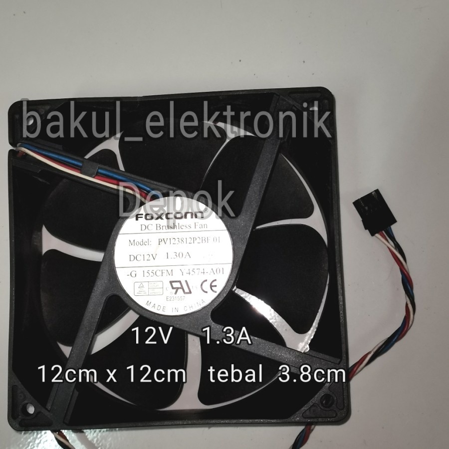 FAN ANTMINER FOXCONN 12CM 12V 1.3A