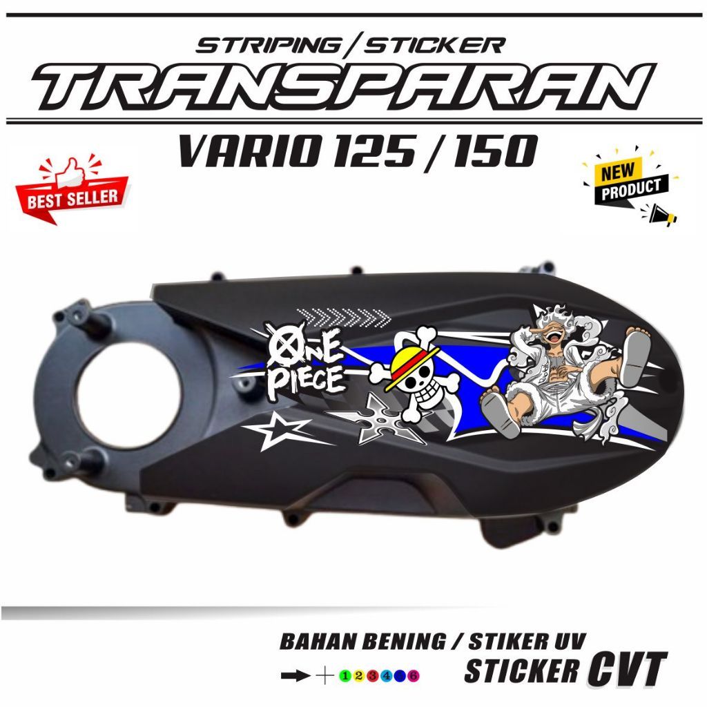 STIKER VARIASI CVT / STIKER STRIPING VARIASI CVT VARIO 115 TRANSPARAN