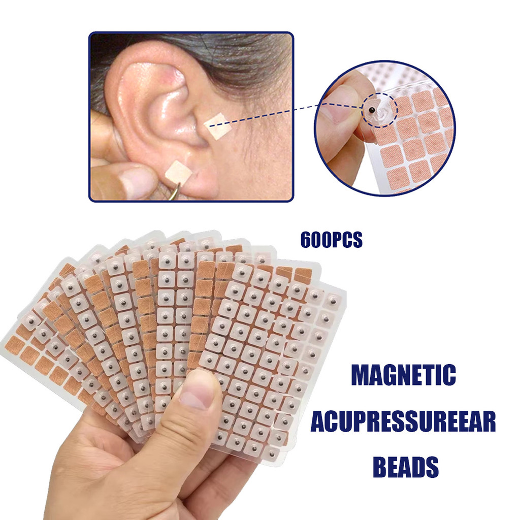 600PCS/Box Koyo akupuntur aurikular, koyo biji tekanan titik akupuntur, koyo telinga, koyo kacang te