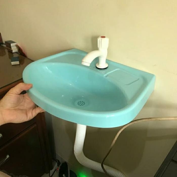 wastafel plastik pvc innoplas - Biru Muda by Bunga indah