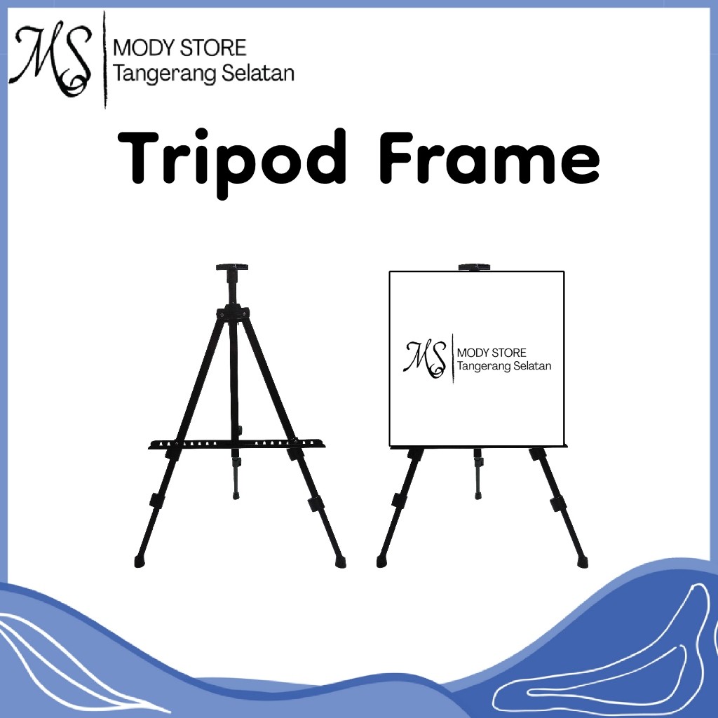 Stand Tripod Frame / stand frame foto wedding / standing frame besi