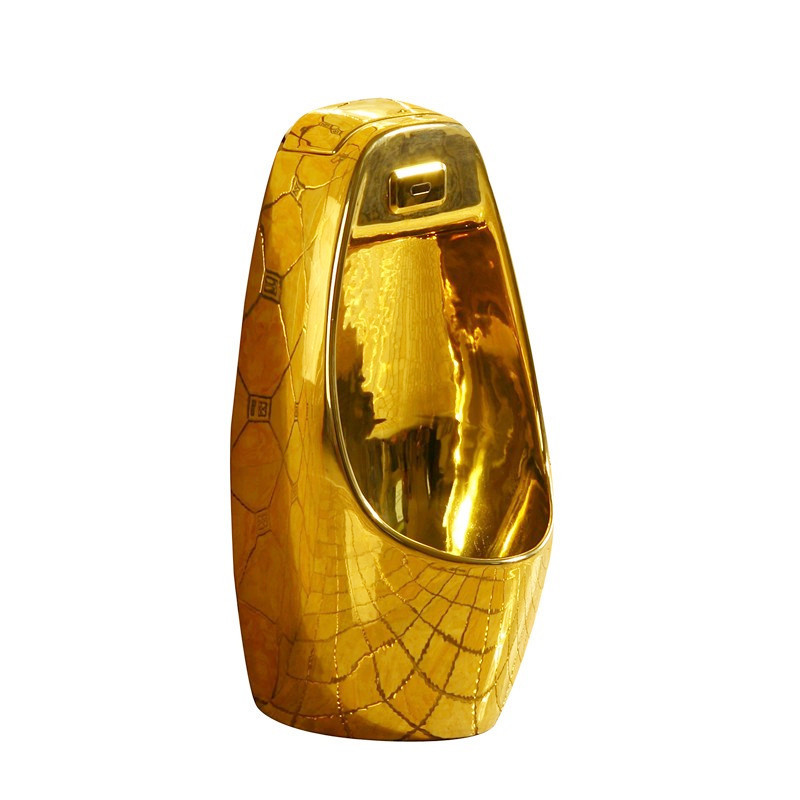 European style golden urinal, urinal induction wall-mounted wall row, men's urinal, urinal floor typ