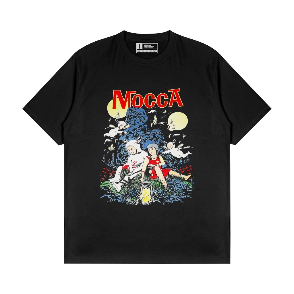 MOCCA LENTERA MALAM GUITAR / KAOS BAND MOCCA / KAOS MUSIK BAND INDIE