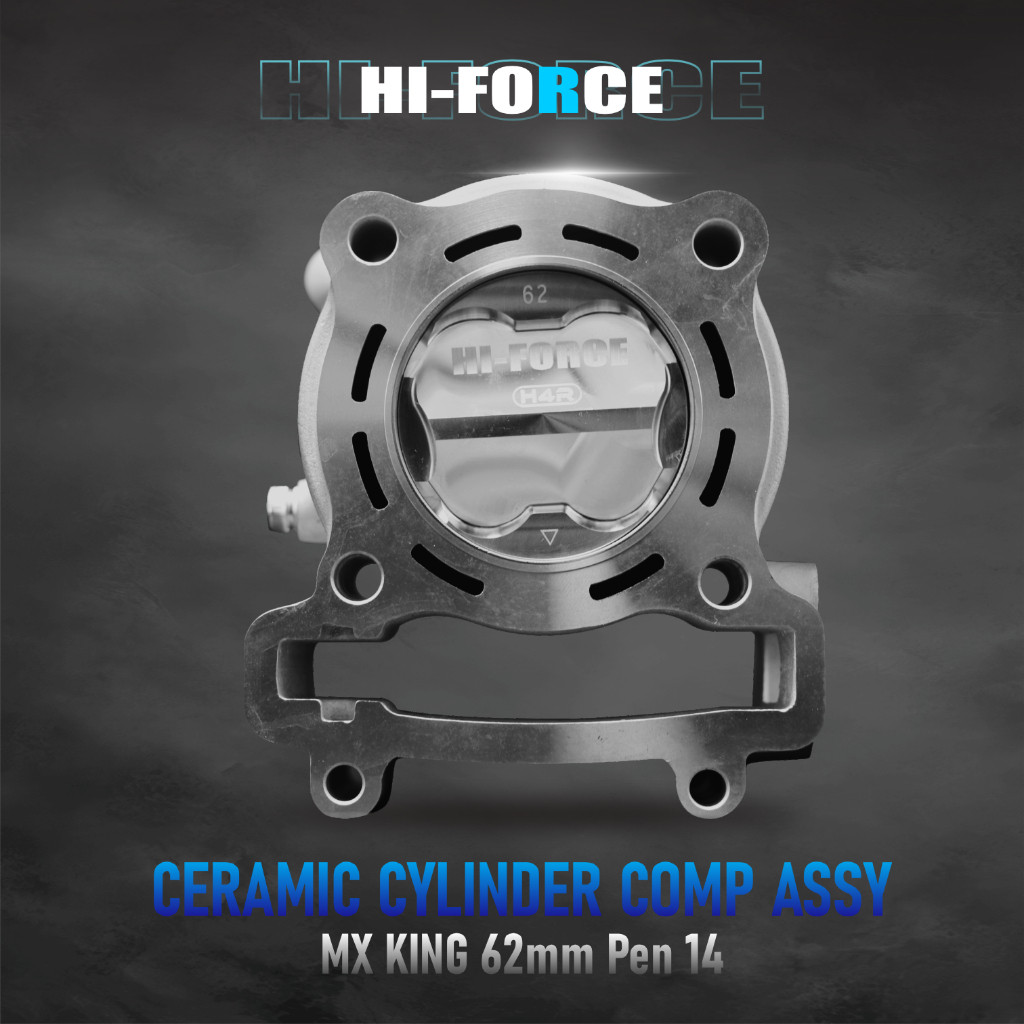 H4R HI-Force Ceramic Cylinder Block - BLOK SEHER BORE UP Jupiter MX King MX Old New Vixion R15 Old V