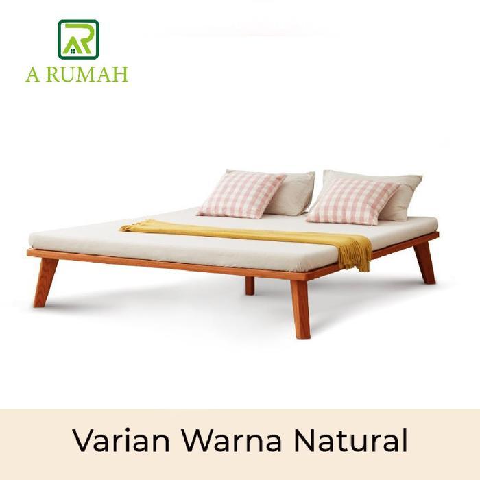 dipan tempat tidur minimalis ranjang divan kasur dipan kayu minimalis Furniture - NATURAL, 90x200 Te