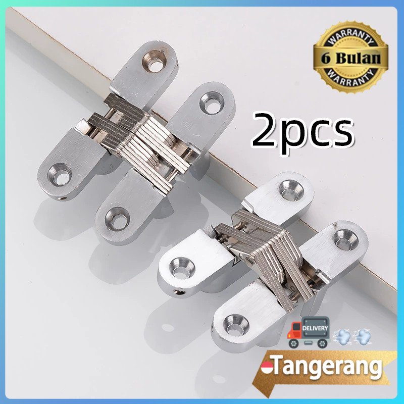 2pcs Engsel Pintu Tanam / Engsel Pintu Tersembunyi / Engsel Tanam / Engsel Lipat Tanam