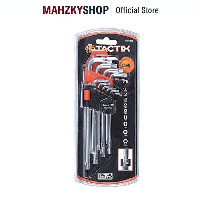 TACTIX SET KUNCI L TORX T10-T50 9 PCS