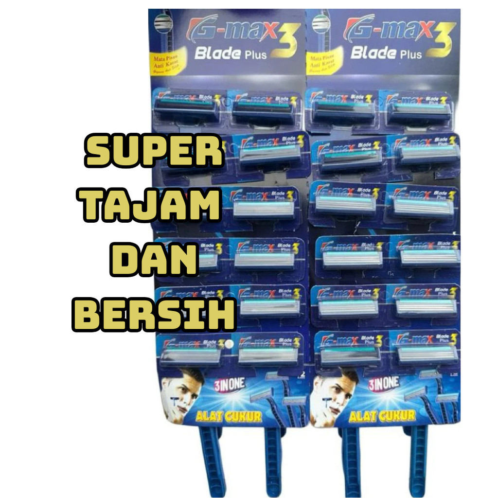 Pencukur Kumis Dan Jenggot Super Tajam Cukuran Kumis Dan Jenggot 3 Mata Pisau Manual