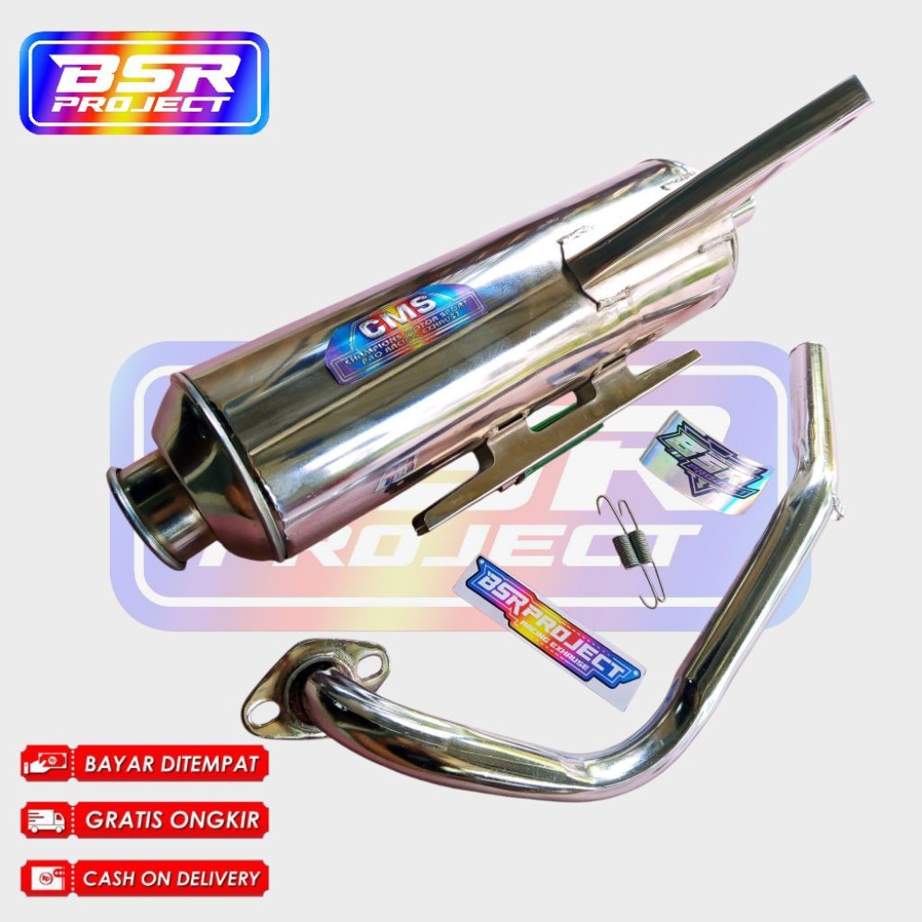 Knalpot Racing CMS Full krum Beat Vario Mio Scoopy Genio Spasy Spin Nex