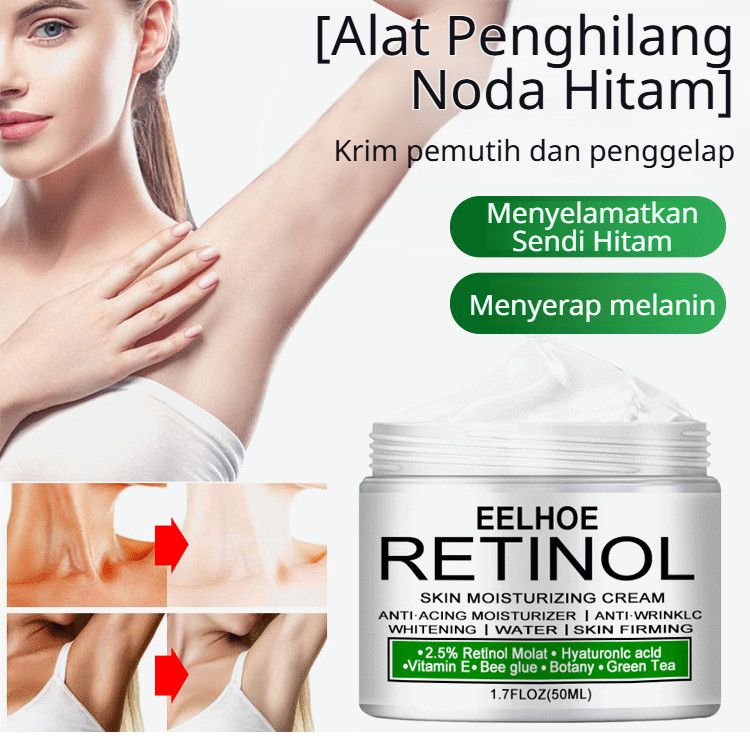Cepat Cerah & Hitam Memudar   Krim Pencerah Kulit Menghilangkan Melanin Melembabkan Siku-Lutut-Ketia