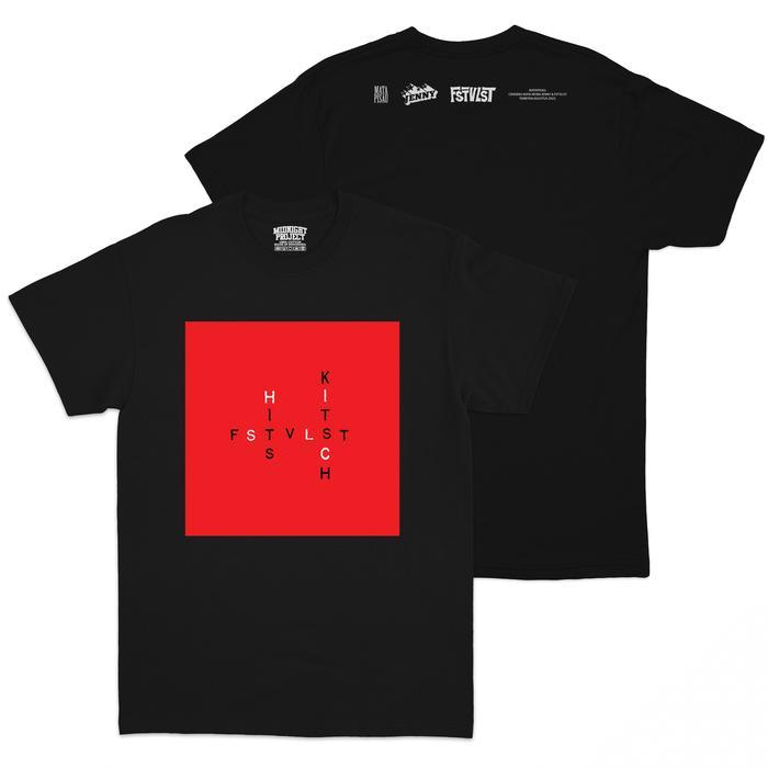 (COD) T-shirt FSTVLST Cover Album Hits Kitsch | Kaos Band FSTVLST - M
