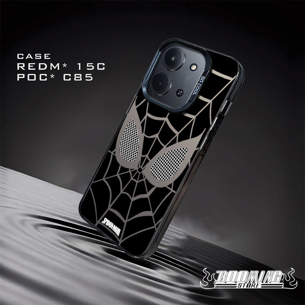 Case REDMI 15C POCO C85 Casing REDMI POCO Premium Matte Hard Casing - Case IMD - Case Hologram Motif