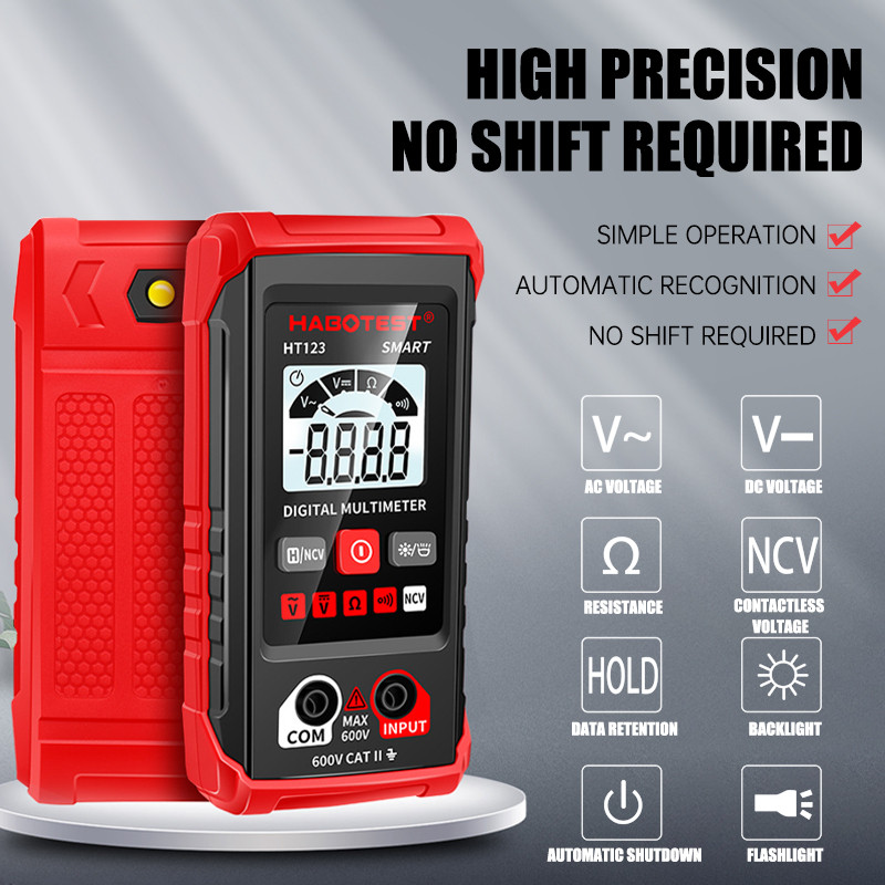 Alat Perbaikan Multimeter Digital Cerdas Penuh Multimeter Pengenalan Otomatis Kecil