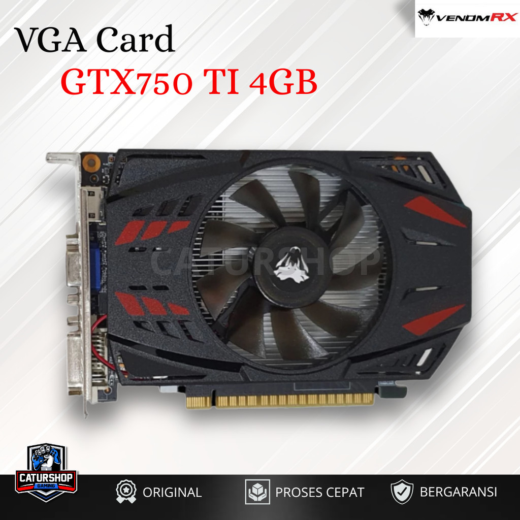 Nvidia GeForce GTX 750ti DDR5 128Bit 4GB VenomRX  / Vga card VenomRX / GTX750ti  / Vga