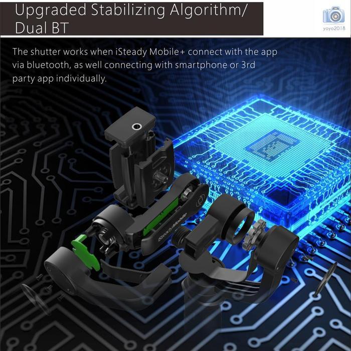 Hohem iSteady Mobile+ 3-Axis Handhele Stabilizing Gimbal Support
