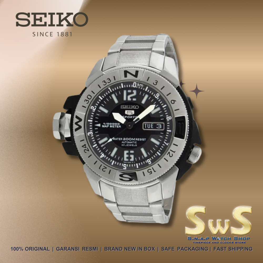 SEIKO SKZ225 Seiko 5 Finder SKZ225P1 Automatic 200m Original Garansi Resmi Jam Tangan Pria