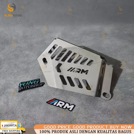 Cover Tangki Air Radiator ARM Reservoir Hugger Airblade Aksesoris Modifikasi Motor Universal Ready S