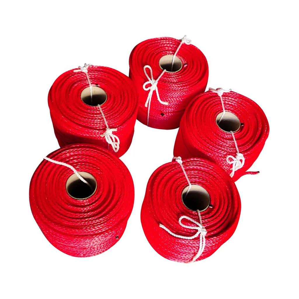 UHMWPE Rope for Recovery/Lifting/Marine/Towing 12 Strand 6MM-80MM Orange UHMWPE Rope