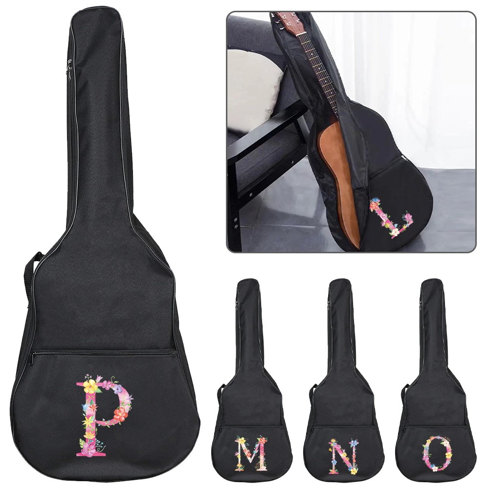 Tas Gitar Guitar Bag Adjustable Shoulder Strap Waterproof Oxford Cloth Backpack 34-41 Inch Portable 