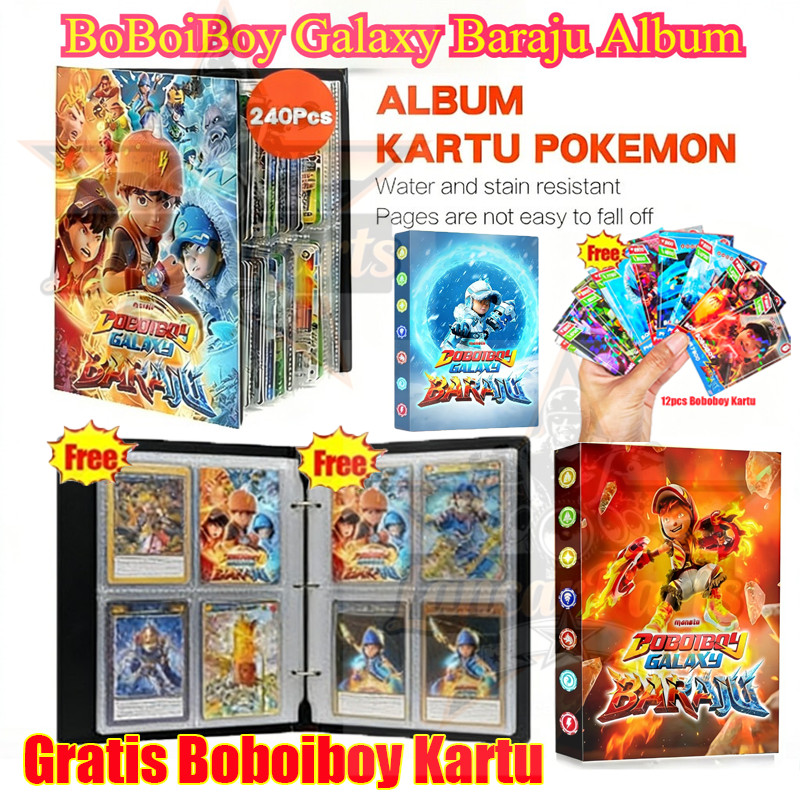 BoBoiBoy Album 240PCS/432PCS BoBoiBoy Album Kartu BoBoiBoy Galaxy Baraju Album Kartu - Hobi Koleksi 