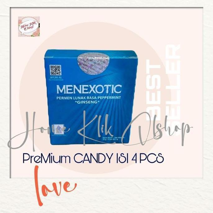 (ASLI) ( PROMO) Crispy- Permen Lunak Menexotic Isi 4 Untuk Stamina Pria - Bpom Ri & Sertifikat Halal